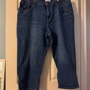 Lane Bryant Blue Ankle Cropped Jeans